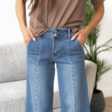 Millie High Rise Trouser Denim - Vervet