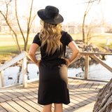 Tee Shirt Midi Dress - Black