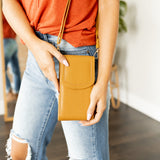 Calin Cell Phone Purse - Mustard