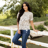 Aspen Blouse - Cream/Black Floral