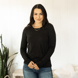 Basic Long Sleeve Tee - Black