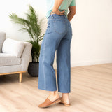 Audrey High Rise Wide Leg Denim - Vervet