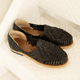 Ana Huarache Flats - Black