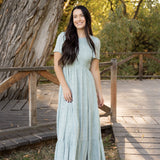 Birdie Dress - Light Jade Floral