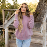 Camilla Sweater - Dusty Plum