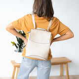 Marlowe Convertible Backpack - Cream
