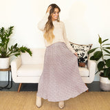 Charlie Floral Skirt - Currant
