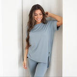Maddie Microfiber Set - Blue Gray
