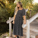 Delilah Dress - Black Floral
