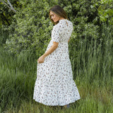 Gigi Dress - Cream Paint Brush