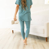 Maddie Microfiber Set - Dusty Teal