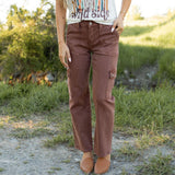 Ashton Cargo Straight Jeans - Vervet