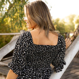 Delilah Dress - Black Floral