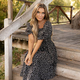 Delilah Dress - Black Floral