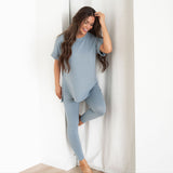 Maddie Microfiber Set - Blue Gray