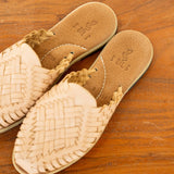 Anita Huarache Flats - Crema