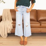 Zuri Cropped Wide Leg Jeans - KanCan