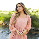 Carmen Dress - Dusty Melon
