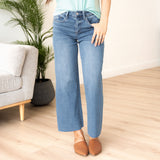 Audrey High Rise Wide Leg Denim - Vervet