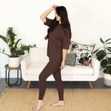 Blythe Loungewear Set - Mahogany