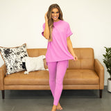Maddie Microfiber Set - Bright Mauve