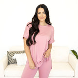 Maddie Microfiber Set - Light Rose