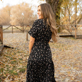 PREORDER - Gigi Dress - Black Paint Brush - ESTIMATED SHIP DATE 11/14