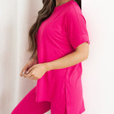 Maddie Microfiber Set - Bright Raspberry