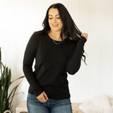 Basic Long Sleeve Tee - Black