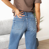 Millie High Rise Trouser Denim - Vervet
