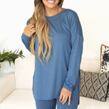 Ellie Microfiber Set - Dusty Blue