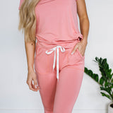 Gracie Jogger Set - Desert Rose