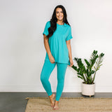 Maddie Microfiber Set - Turquoise