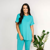 Maddie Microfiber Set - Turquoise