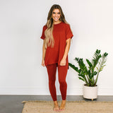 Maddie Microfiber Set - Rust