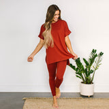 Maddie Microfiber Set - Rust