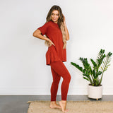 Maddie Microfiber Set - Rust