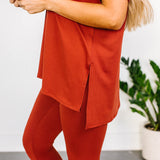 Maddie Microfiber Set - Rust