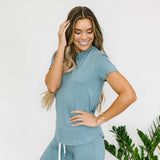 Gracie Jogger Set - Dusty Blue