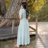 Birdie Dress - Light Jade Floral