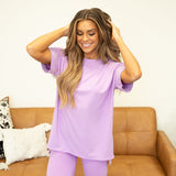Maddie Microfiber Set - Bright Lavender