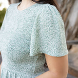 Birdie Dress - Light Jade Floral