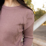 Peyton Sweater - Dusty Plum
