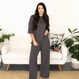 Esme Loungewear Set - Charcoal