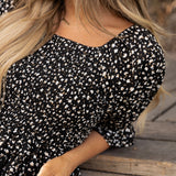Delilah Dress - Black Floral