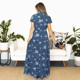 Rachel Dress - Blue Floral