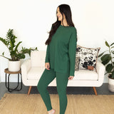 Ellie Microfiber Set - Dark Green