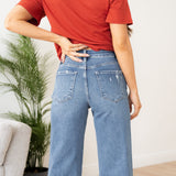River Baggy Wide Leg Denim - Vervet