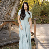 Birdie Dress - Light Jade Floral