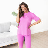 Chloe Loungewear Set - Bright Mauve